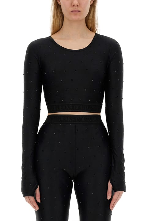 Versace Jeans Couture Topwear for Women Versace Jeans Couture Long-sleeved Cropped Top