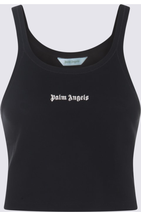 Palm Angels for Women Palm Angels Black And White Cotton Top
