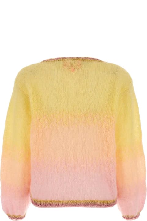 Fashion for Women Rose Carmine Multicolor Mohair Blend Sweater