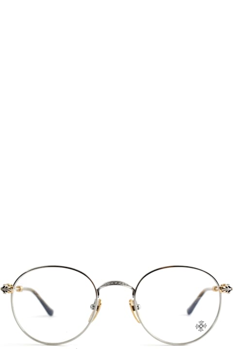 Chrome Hearts لـ Kids Chrome Hearts Bubba-a - Shiny Silver / Gold Plated Rx Glasses