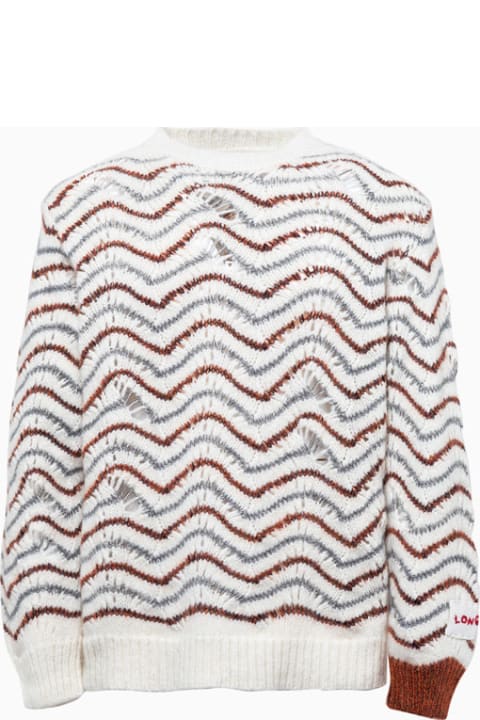 Longo Jacquard Wave Sweater