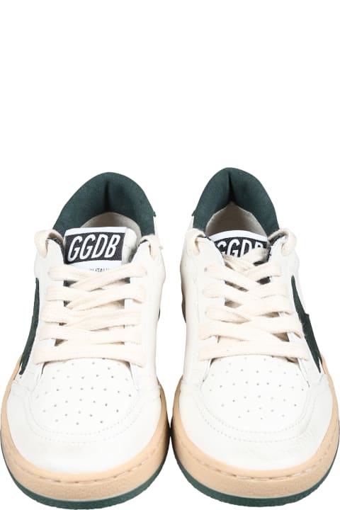 Golden Goose Shoes for Boys Golden Goose White Ball Star New Sneakers For Kids With Star