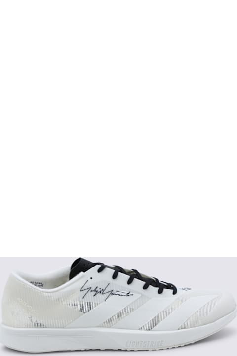 Y-3 White Leather Sneakers