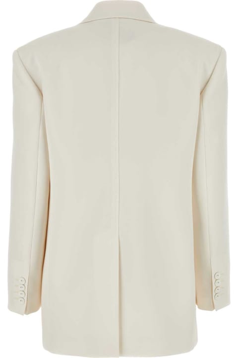 Coats & Jackets for Women Max Mara Studio Ivory Triacetate Blend Bonito Blazer