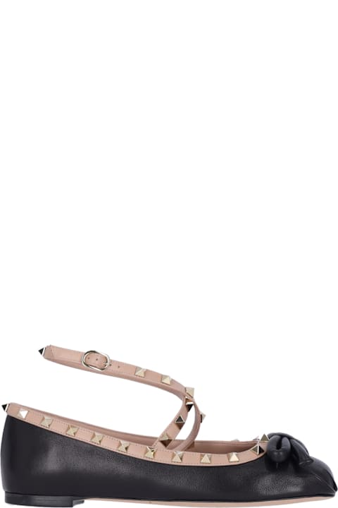 Flat Shoes for Women Valentino Garavani "rockstud" Ballet Flats