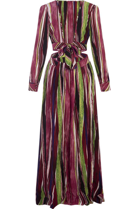 ウィメンズ Diane Von Furstenbergのワンピース＆ドレス Diane Von Furstenberg Jenifer Dress In Reeds Pink
