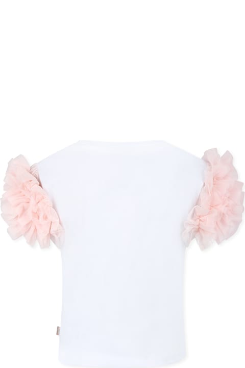 أدوات منزلية Billieblush White T-shirt For Girl With Heart