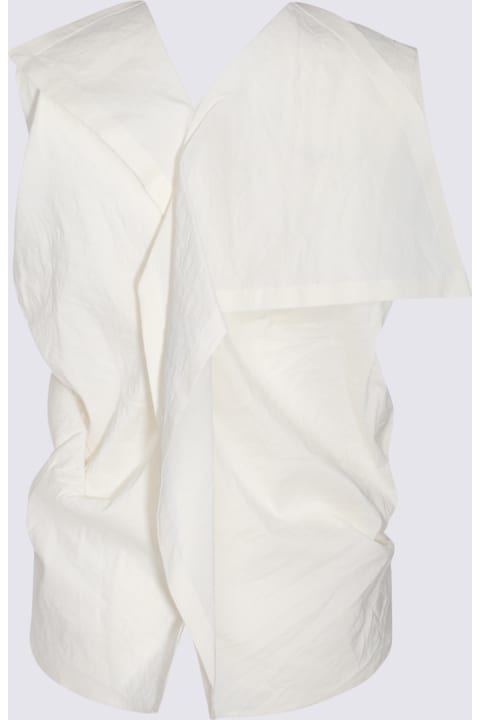 ウィメンズ Issey Miyakeのトップス Issey Miyake White Shirt