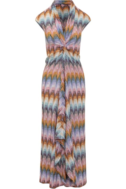 Fashion for Women Missoni Long Dress With Metalized Filaments