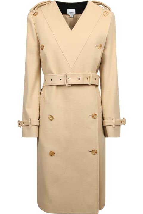 Burberry for Women Burberry Cappotto Lana Beige