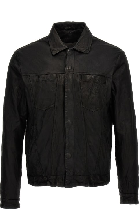 メンズ Giorgio Bratoのコート＆ジャケット Giorgio Brato 'trucker' Leather Jacket