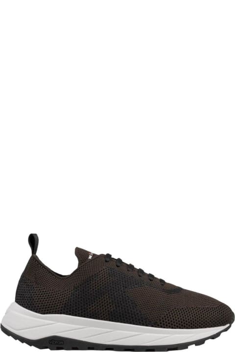 Kiton Sneakers for Men Kiton Knitted Lace-up Sneakers