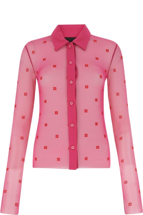 Givenchy for Women Givenchy Embroidered Mesh Shirt