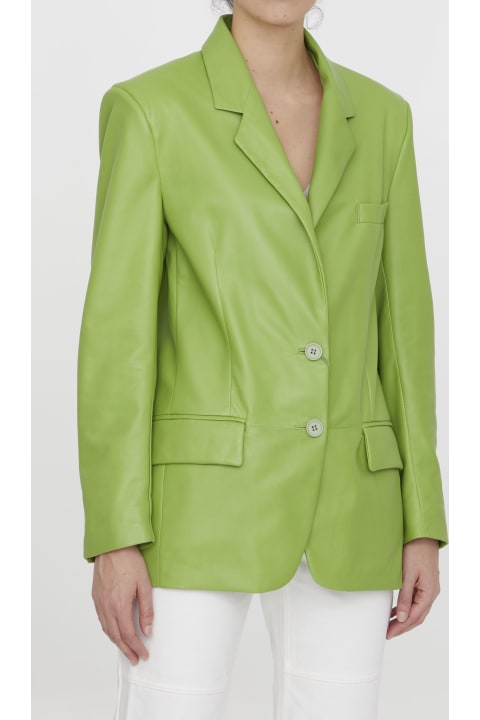 Lime Leather Jacket