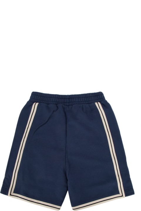 Palm Angels ملابس تحتية لـ أولاد Palm Angels Pa Track Sweatshorts Night Blue Off Whit