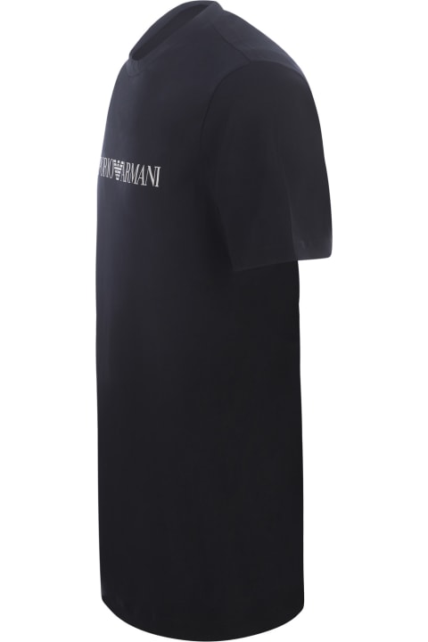 Emporio Armani Topwear for Men Emporio Armani Logo Printed Crewneck T-shirt