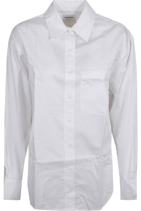 ウィメンズ Calvin Kleinのトップス Calvin Klein Long-sleeved Shirt Shirt