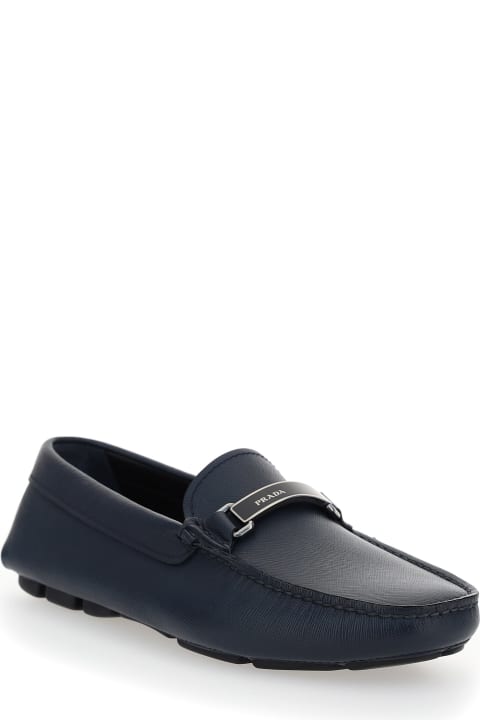 Saffiano Leather Loafers