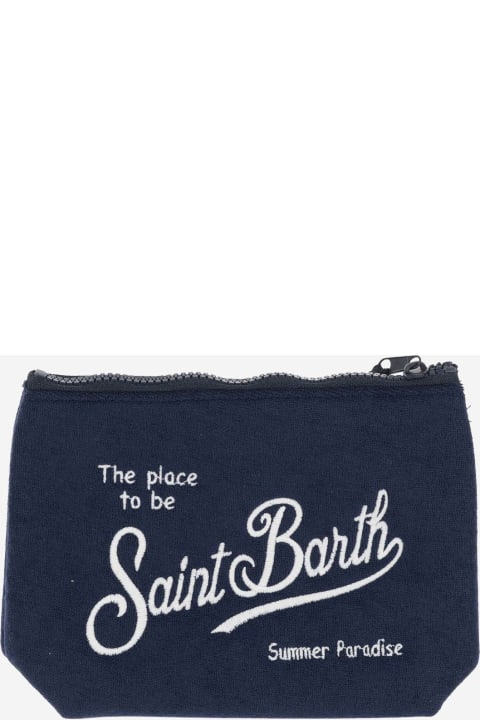 Bags for Women MC2 Saint Barth Fabric Clutch Bag With Logo