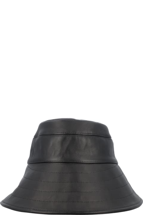 Hats for Women The Attico Leather Bucket Hat