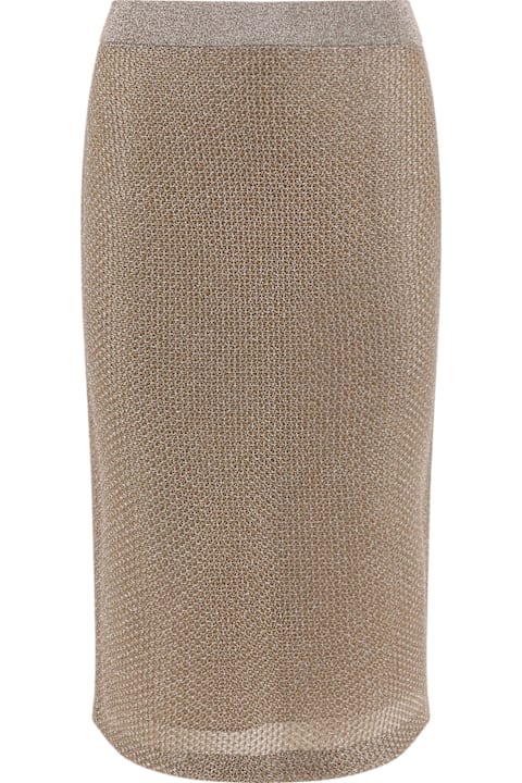 Tory Burch Skirts for Women Tory Burch Starlight Titanium Mesh Skirt
