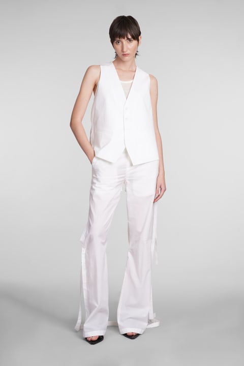 Ann Demeulemeester Coats & Jackets for Women Ann Demeulemeester Vest In White Cotton