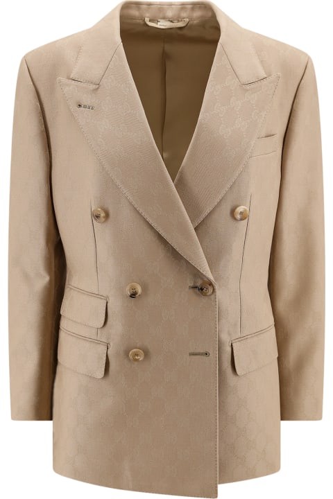 Gucci Coats & Jackets for Women Gucci 'gg' Double-breasted Blazer