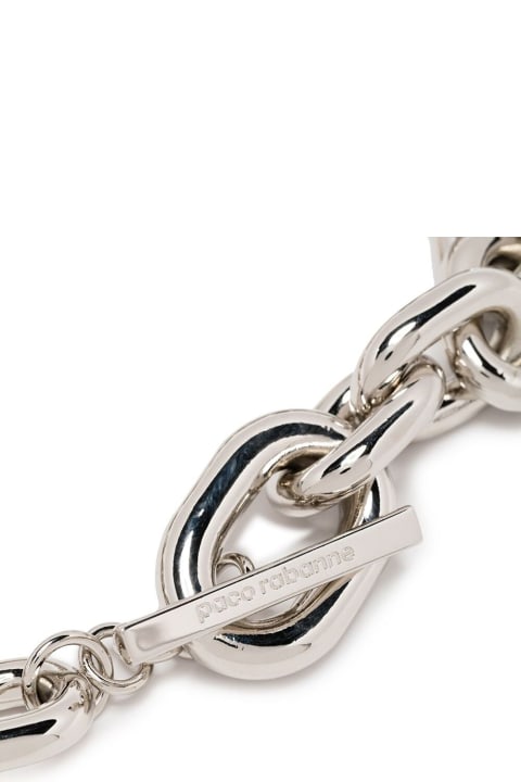 Paco Rabanne Necklaces for Women Paco Rabanne Xl Chain Necklace In Silver-colored Aluminum Woman