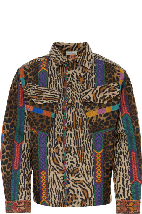 Pierre-Louis Mascia الملابس لـ القسم الرجالي Pierre-Louis Mascia Fourneus Shirt Jacket Multicolor
