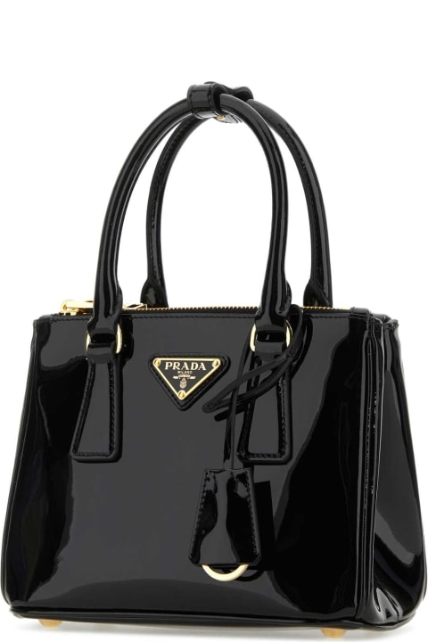 Prada Bags for Women Prada Black Mini Galleria Leather Handbag