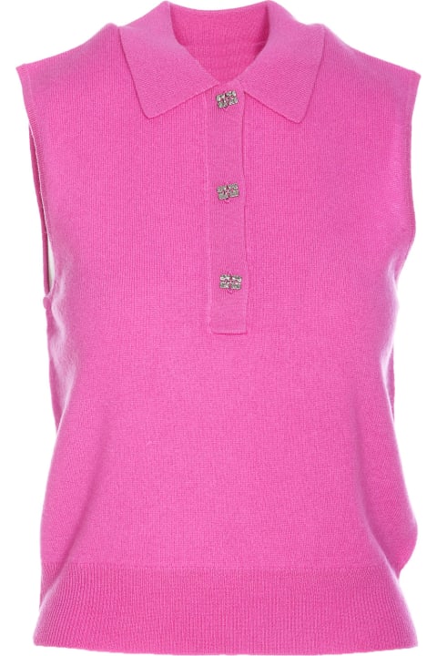 Topwear for Women Ganni Cashmere Polo Vest