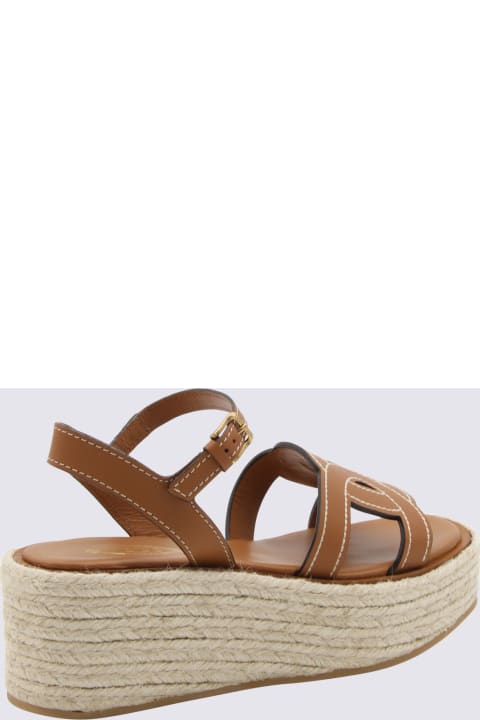 Tod's for Women Tod's Brown Leather Kate Sandals