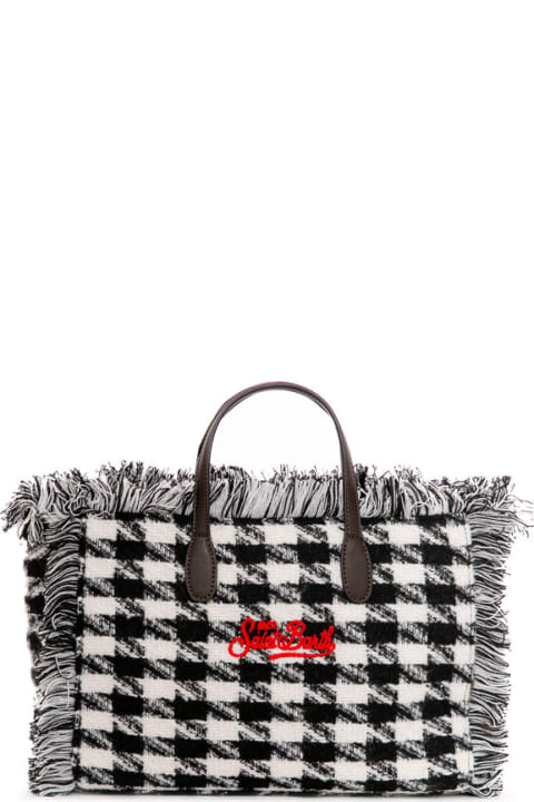 Fashion for Women MC2 Saint Barth Colette Wooly Handbag With Houndstooth Print