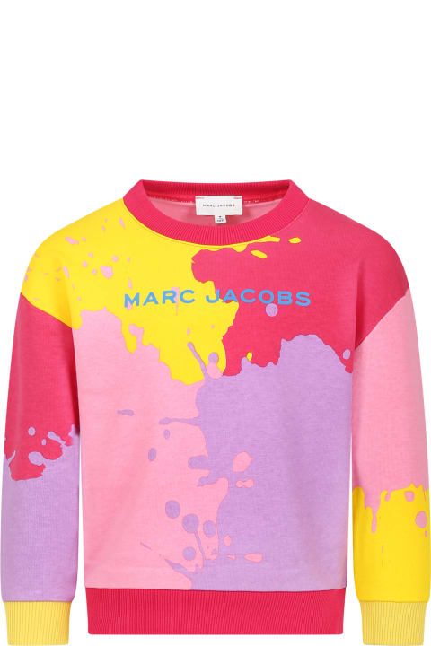 Little Marc Jacobs Sweaters & Sweatshirts for Boys Little Marc Jacobs Multicolor Sweatshirt For Girl With Logo