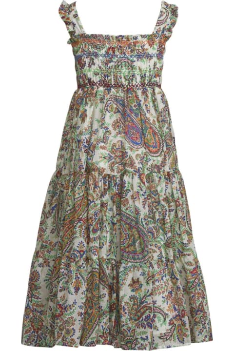 Etro Dresses for Girls Etro Midi Dress With Paisley Print