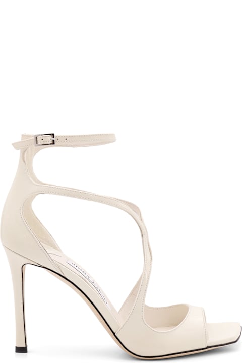 Jimmy Choo الصنادل لـ السيدات Jimmy Choo Azia Patent Leather Sandals