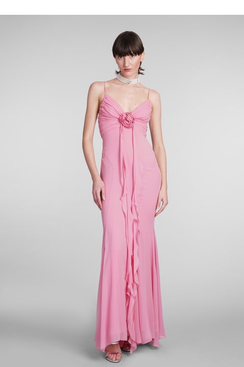 Blumarine Women Blumarine Dress In Rose-pink Silk