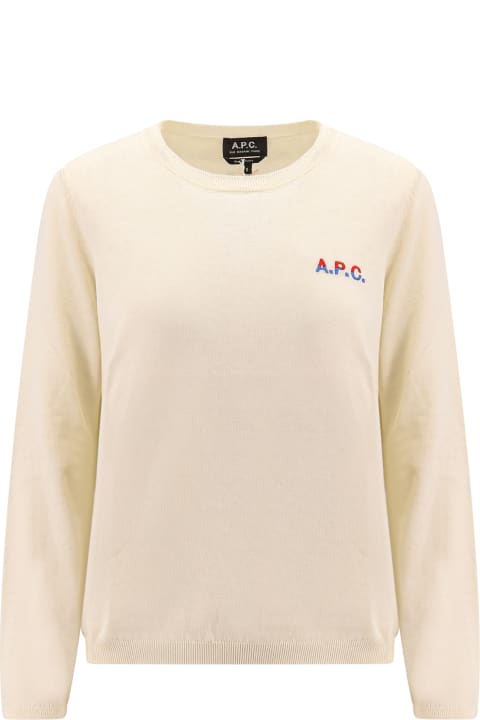 A.P.C. Women A.P.C. Logo Crew Neck Sweater