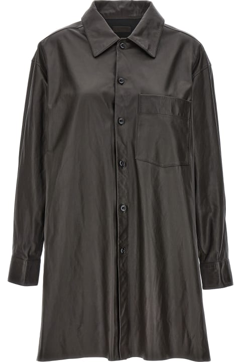Lemaire Topwear for Women Lemaire Nappa Leather Overshirt