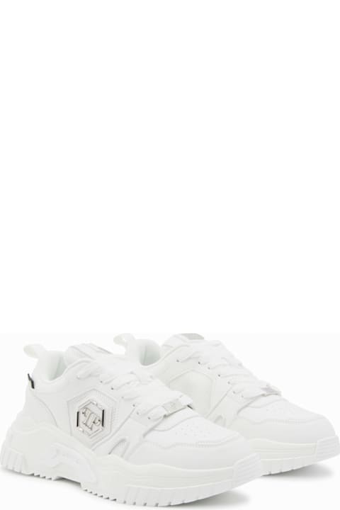 Philipp Plein for Women Philipp Plein White Predator Sneakers