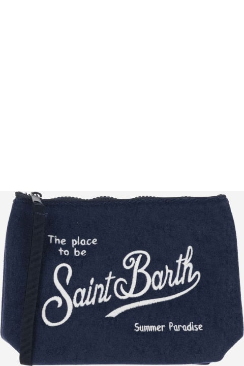 Fashion for Women MC2 Saint Barth Fabric Clutch Bag With Logo