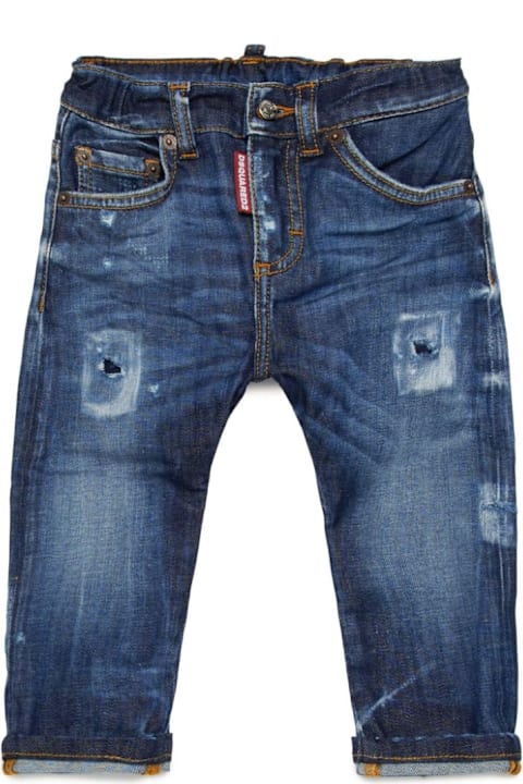 Dsquared2 ملابس تحتية لـ رُضع بنات Dsquared2 Jeans Con Effetto Vissuto