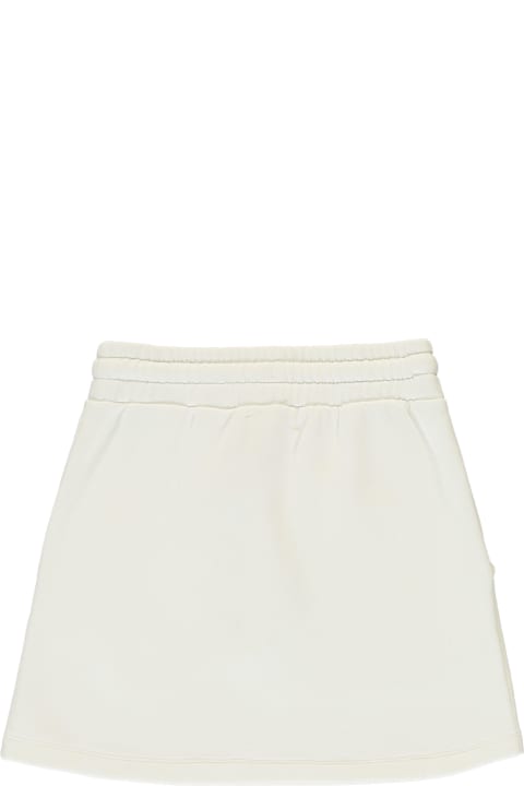 Off-White Bottoms for Girls Off-White Cotton Mini-skirt