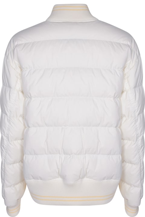 Coats & Jackets for Women Moncler Argo White Bomber Jacket