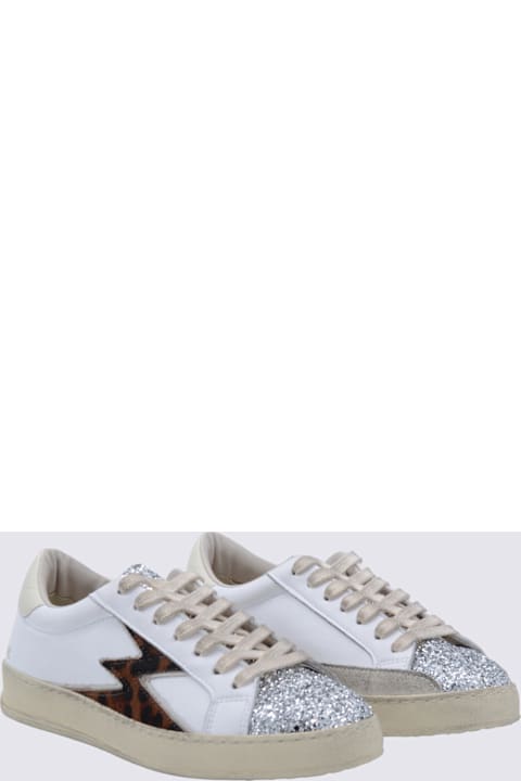 Homeware M.O.A. master of arts White And Leopard Sneakers