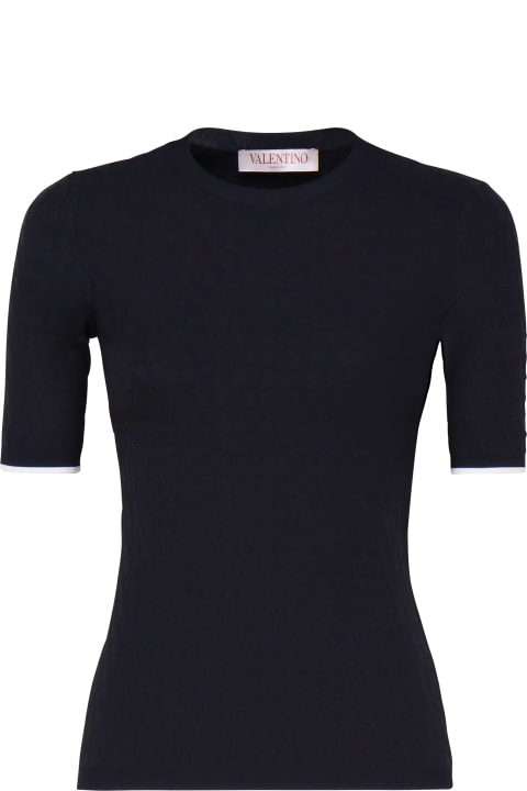 Valentino Garavani ملابس علوية لـ السيدات Valentino Garavani Fitted Elastic T-shirt