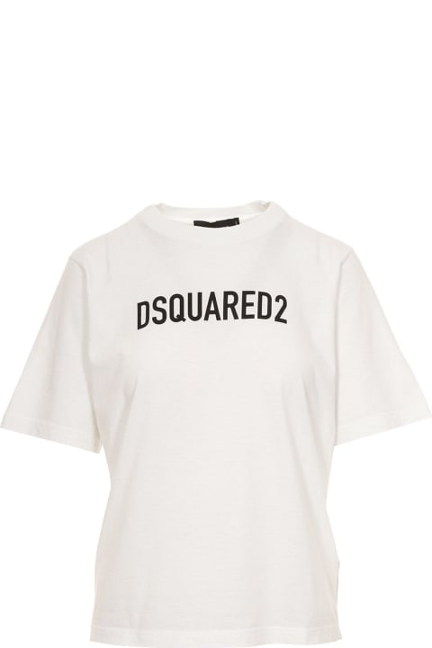 Dsquared2 for Women Dsquared2 Logo Printed Crewneck T-shirt