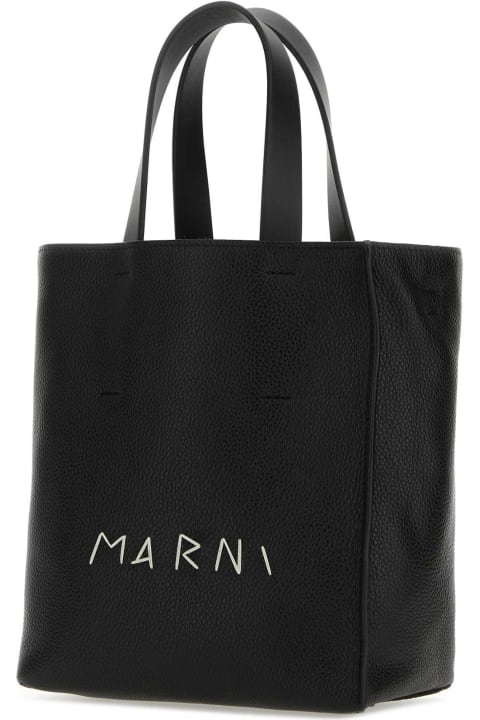 Marni Totes for Men Marni Black Leather Mini Museo Handbag