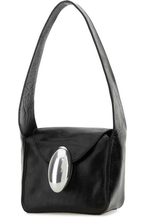 Alexander Wang for Women Alexander Wang Black Leather Small Hobo Dome Shoulder Bag