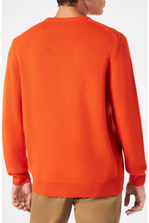 Homeware MC2 Saint Barth Orange Sweater Heron With Bellavista 
Fuoripista Jacquard